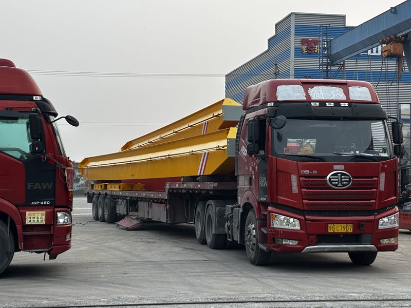 電動(dòng)單梁起重機(jī) LD10t-15.18m 制作完成  裝車發(fā)出